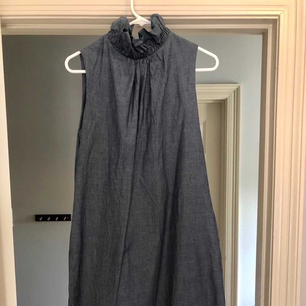 Banana Republic Blue Sleeveless Dress